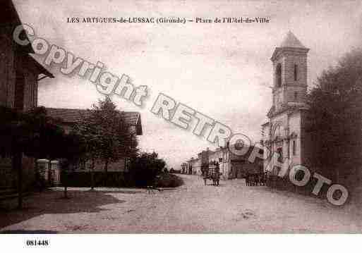 Ville de ARTIGUESDELUSSAC(LES), carte postale ancienne