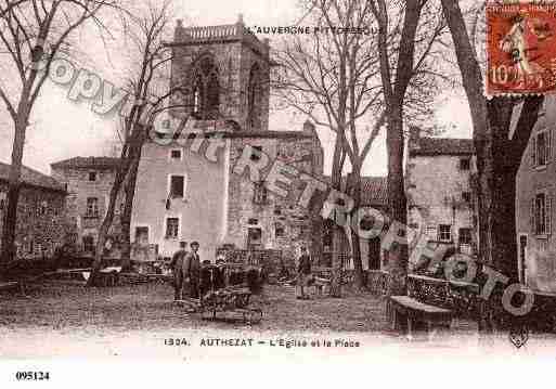 Ville de AUTHEZAT, carte postale ancienne