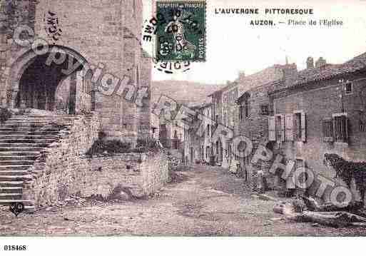 Ville de AUZON, carte postale ancienne