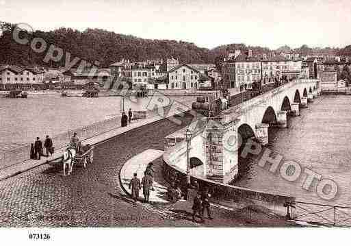 Ville de BAYONNE, carte postale ancienne