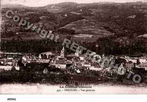 Ville de BEAULIEUSURDORDOGNE, carte postale ancienne Ville de BEAULIEUSURDORDOGNE, carte postale ancienne