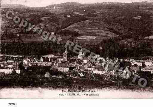 Ville de BEAULIEUSURDORDOGNE, carte postale ancienne