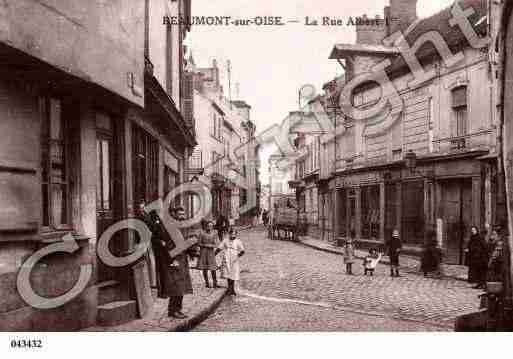 Ville de BEAUMONTSUROISE, carte postale ancienne