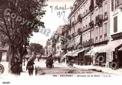 Ville de BELFORT, carte postale ancienne