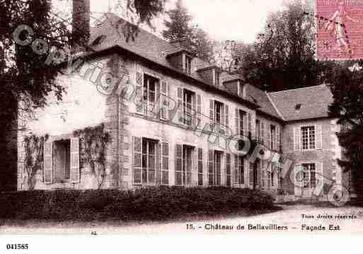 Ville de BELLAVILLIERS, carte postale ancienne