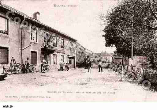 Ville de BELVAL, carte postale ancienne