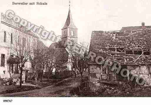 Ville de BERRWILLER, carte postale ancienne