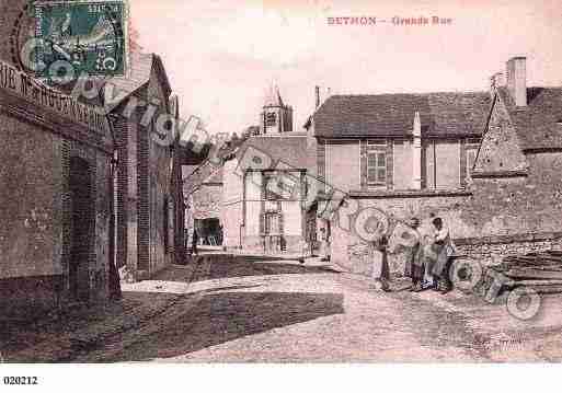 Ville de BETHON, carte postale ancienne