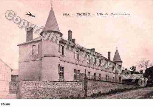 Ville de BICHES, carte postale ancienne