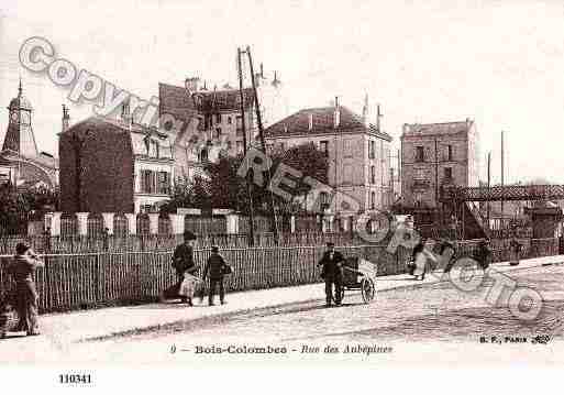 Ville de BOISCOLOMBES, carte postale ancienne