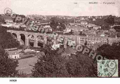 Ville de BOLBEC, carte postale ancienne