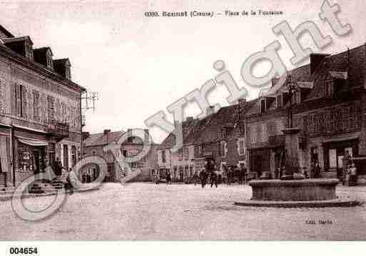 Ville de BONNAT, carte postale ancienne