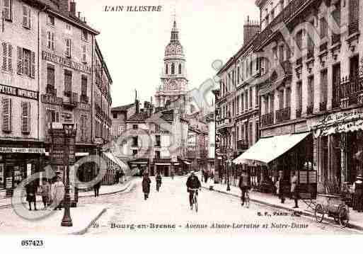 Ville de BOURGENBRESSE, carte postale ancienne