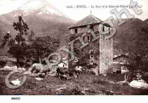 Ville de BOZEL, carte postale ancienne