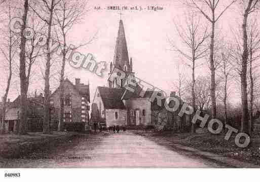 Ville de BREIL, carte postale ancienne