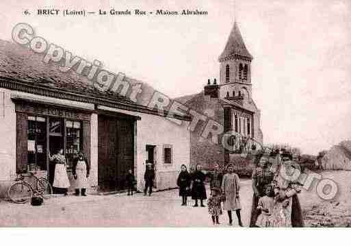 Ville de BRICY, carte postale ancienne