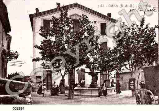 Ville de CABRIES, carte postale ancienne