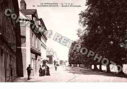 Ville de CAUDEBECENCAUX, carte postale ancienne