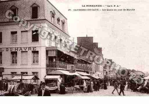 Ville de CAUDEBECENCAUX, carte postale ancienne