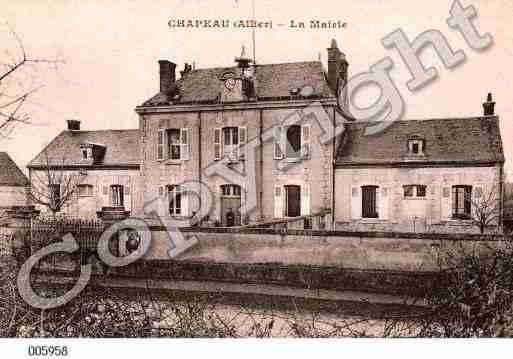 Ville de CHAPEAU, carte postale ancienne