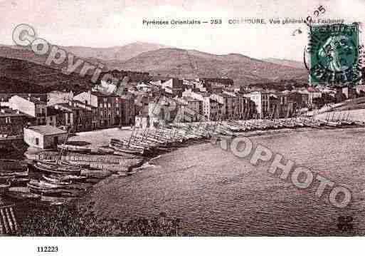 Ville de COLLIOURE, carte postale ancienne