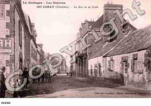 Ville de CORAY, carte postale ancienne