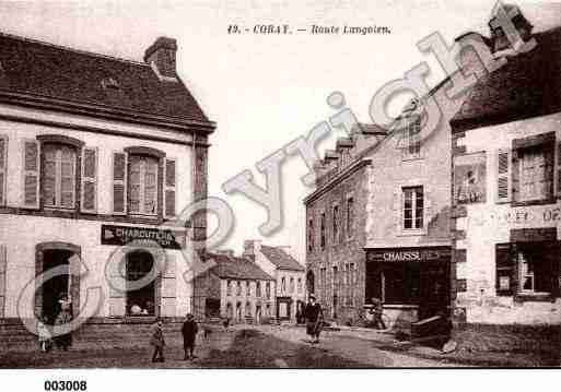 Ville de CORAY, carte postale ancienne