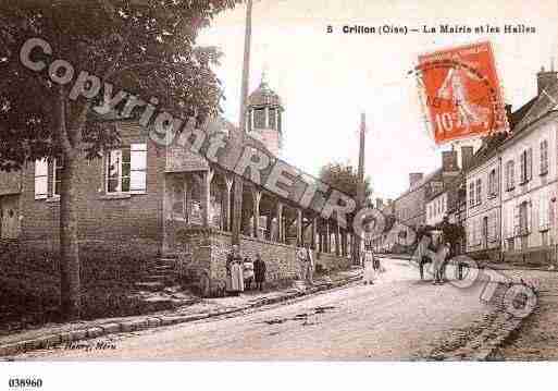 Ville de CRILLON, carte postale ancienne
