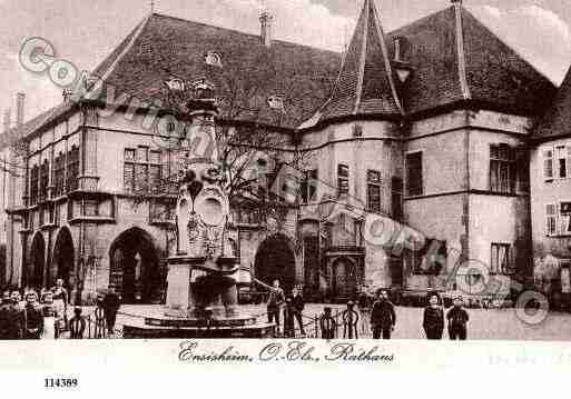 Ville de ENSISHEIM, carte postale ancienne