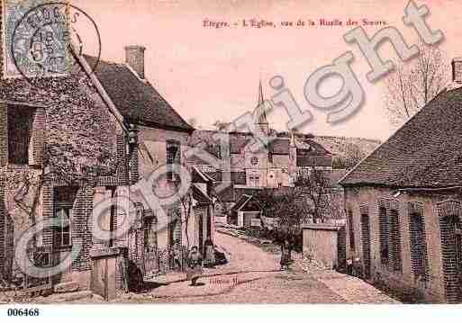 Ville de ETOGES, carte postale ancienne