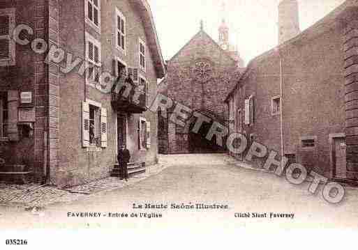 Ville de FAVERNEY, carte postale ancienne