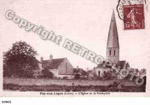 Ville de FAYAUXLOGES, carte postale ancienne