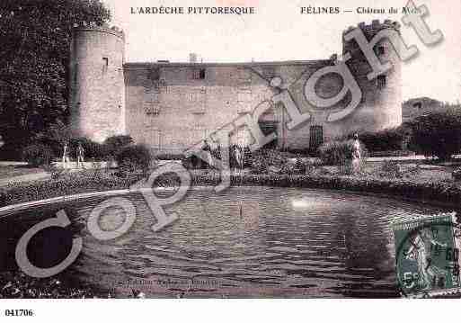 Ville de FELINES, carte postale ancienne