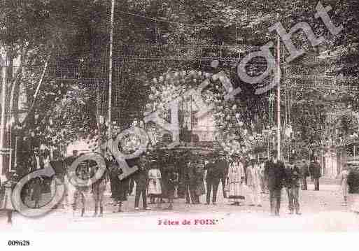 Ville de FOIX, carte postale ancienne