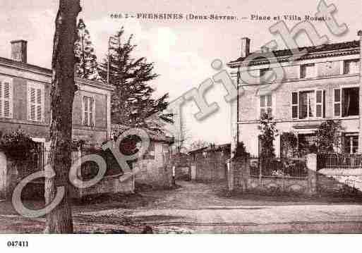 Ville de FRESSINES, carte postale ancienne