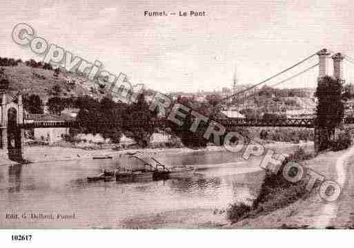 Ville de FUMEL, carte postale ancienne