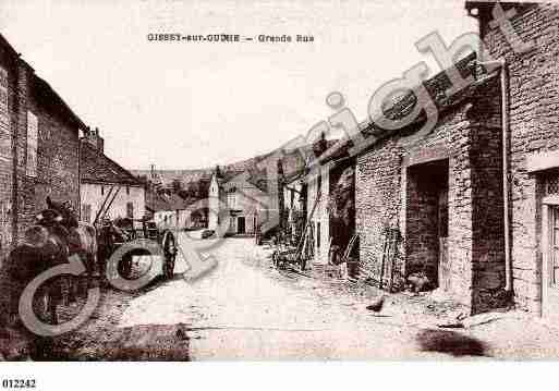 Ville de GISSEYSUROUCHE, carte postale ancienne