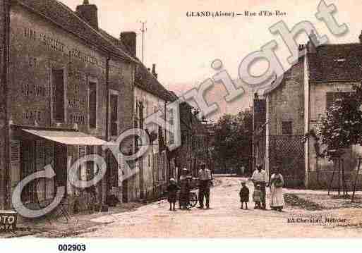 Ville de GLAND, carte postale ancienne