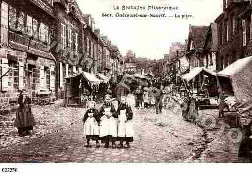 Ville de GUEMENESURSCORFF, carte postale ancienne