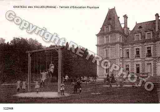 Ville de HALLES(LES), carte postale ancienne