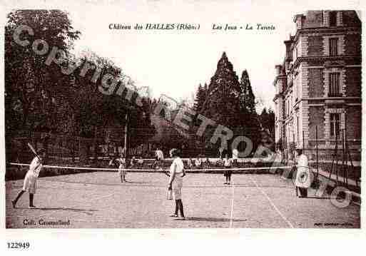 Ville de HALLES(LES), carte postale ancienne