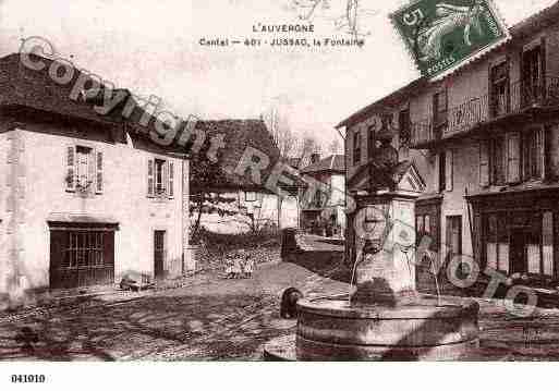 Ville de JUSSAC, carte postale ancienne