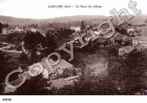 Ville de LABALME, carte postale ancienne