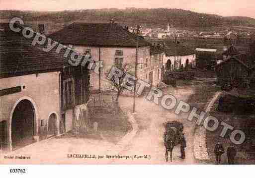 Ville de LACHAPELLE, carte postale ancienne