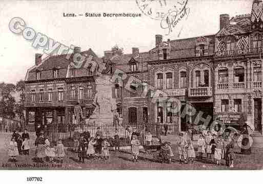 Ville de LENS, carte postale ancienne