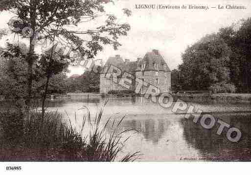 Ville de LIGNOU, carte postale ancienne