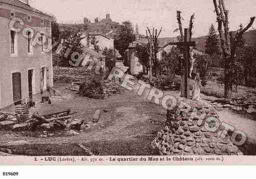 Ville de LUC, carte postale ancienne