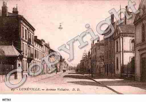 Ville de LUNEVILLE, carte postale ancienne