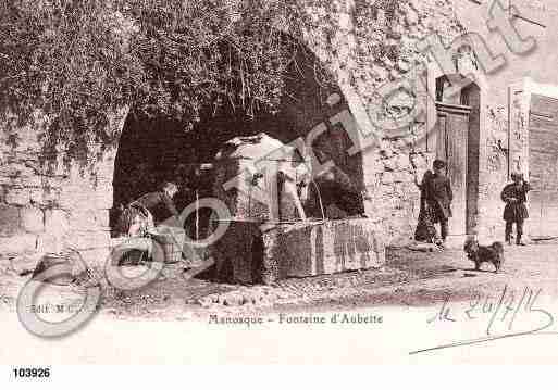 Ville de MANOSQUE, carte postale ancienne