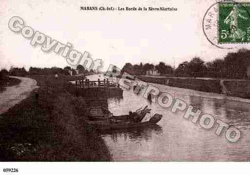 Ville de MARANS, carte postale ancienne